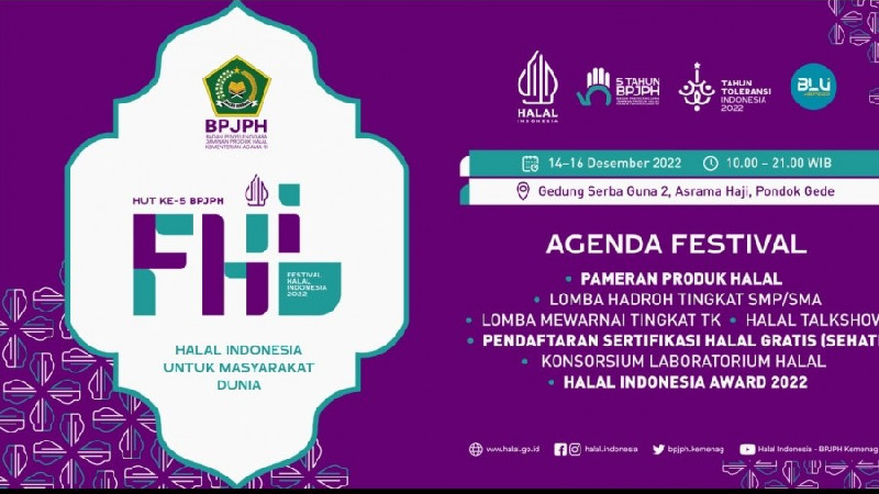 Yuk! Ramaikan Festival Halal Indonesia, Ada Pendaftaran Sertifikasi Gratis