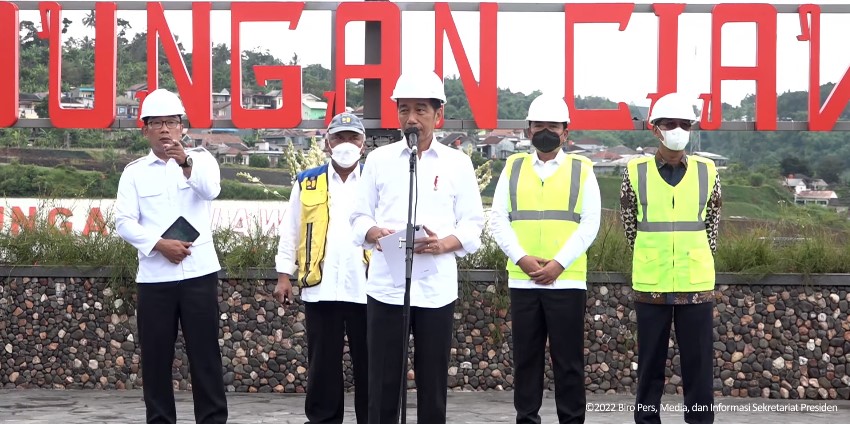 Presiden Jokowi Resmikan Bendungan Ciawi dan Sukamahi di Bogor