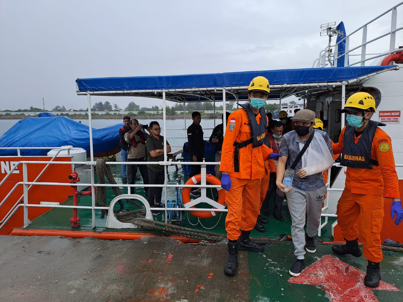 Alami Kecelakaan Kerja, 1 Crew Kapal MV Ocean Leo Dievakuasi Basarnas Banda Aceh