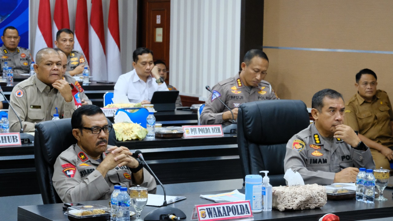 Wakapolda Aceh Ikut Rakor Lintas Sektor Kesiapan Pengamanan Nataru