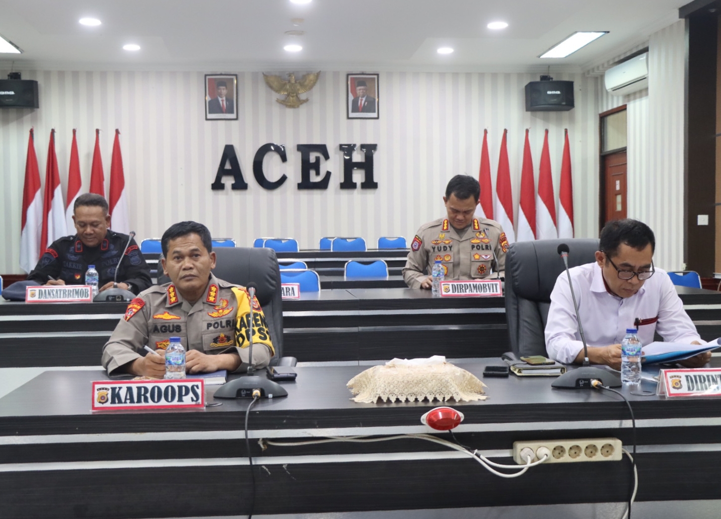 Karoops Polda Aceh Ikuti Sosialisasi Aturan Pengamanan Kompetisi Olahraga
