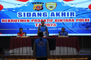 Wakapolda Aceh Pimpin Sidang Akhir Rekrutmen Proaktif Bintara Polri