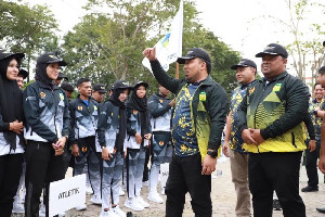 Aceh Besar Lepas 435 Atlet Menuju PORA Pidie