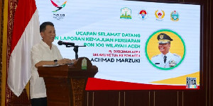 Achmad Marzuki Lapor Kesiapan Aceh Jadi Tuan Rumah PON 2024 ke Menpora