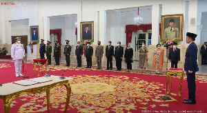 Presiden Jokowi Lantik Yudo Margono sebagai Panglima TNI