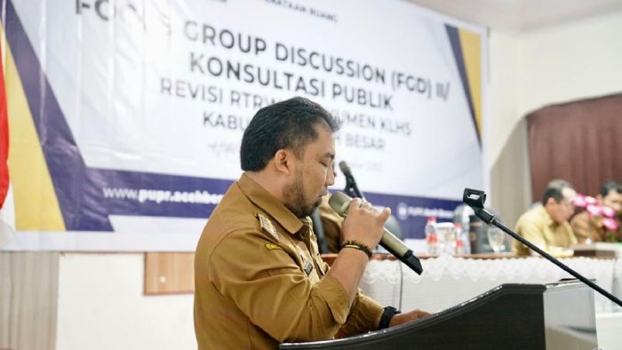 Pj Bupati Aceh Besar Buka FGD ke II Revisi RTRW dan KLHS