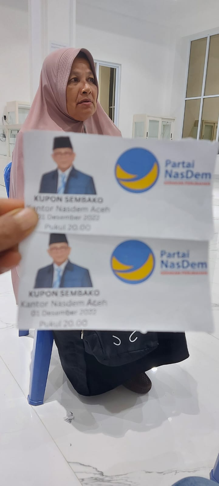 OTK Diduga Ingin Kacaukan Kunjungan Anies dengan Kupon Sembako, NasDem Aceh Tak Pernah Cetak