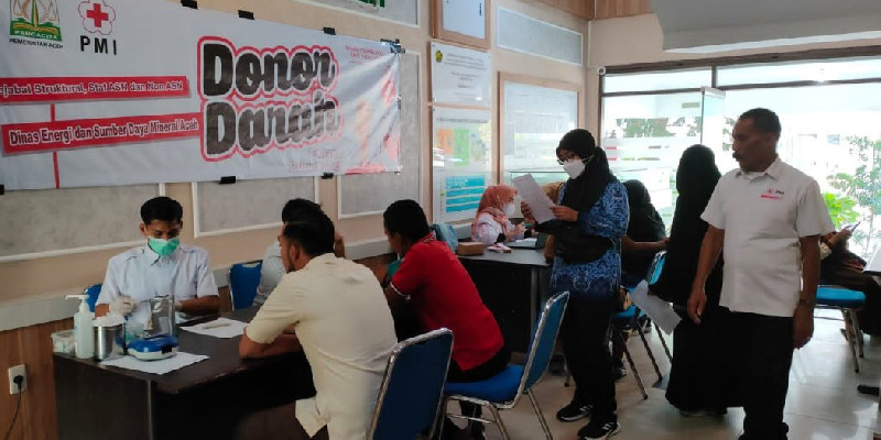 261 Kantong Darah Didonorkan ASN Pemerintah Aceh Hingga Pertengahan Januari 2023