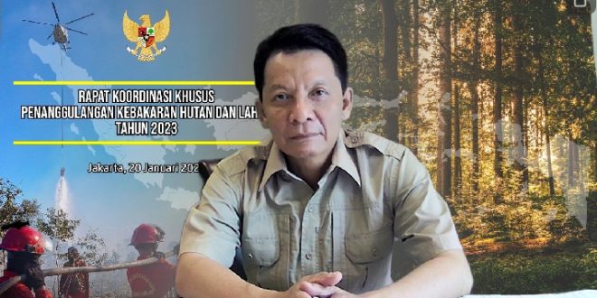 Penjabat Gubernur Aceh Ikut Rakorsus Antisipasi dan Penanggulangan Karhutla