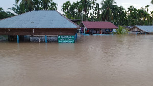 Tanggul Jebol Kabupaten Aceh Utara Terendam Banjir, Air Mencapai 3 Meter