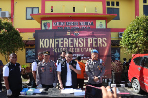 Coba Kabur dari Polsek, Pria Asal Riau Tabrak Perwira Polres Aceh Utara