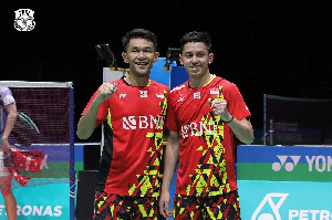 Spektakuler, Pasangan Ganda Fajar/Rian Final Tercepat di Indonesia Masters