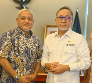 Kadin Aceh dan HPN Lakukan Pertemuan Bersama Mendag, Sampaikan Ide Kemandirian Ekonomi