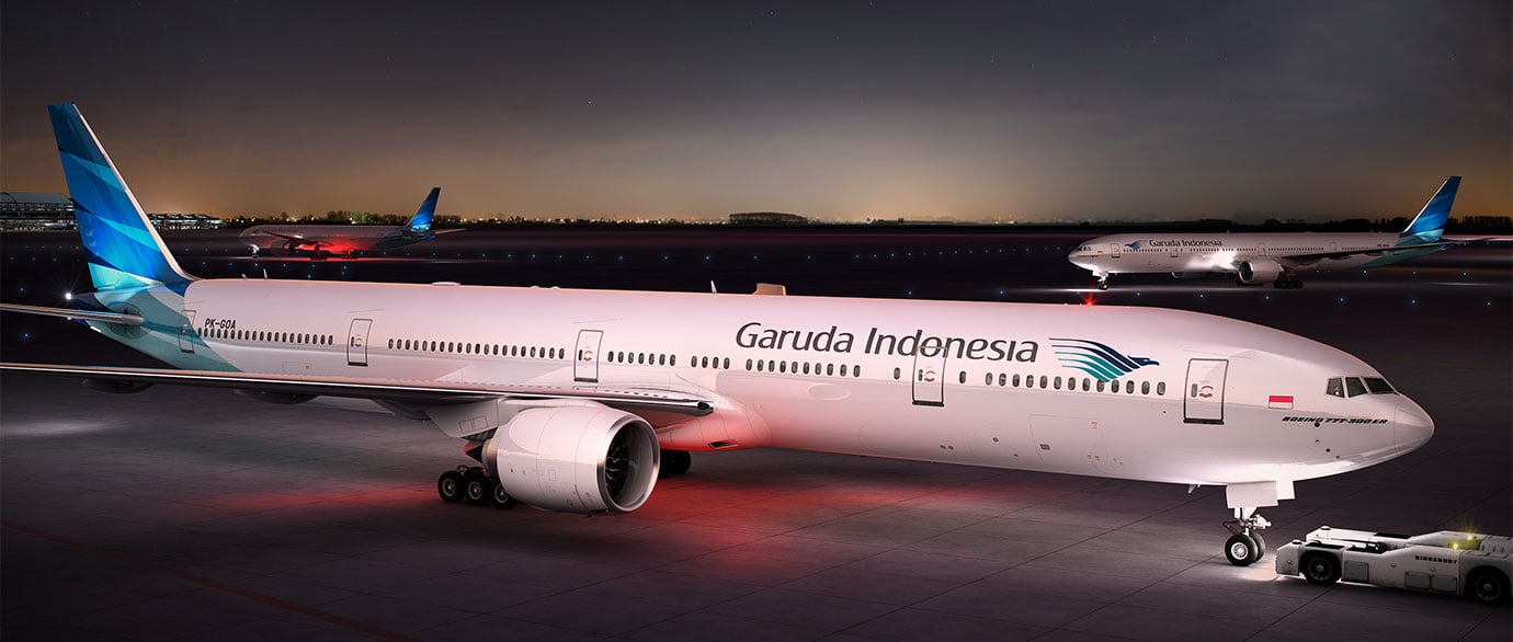 Pesawat Garuda Indonesia. [Foto: Ist]