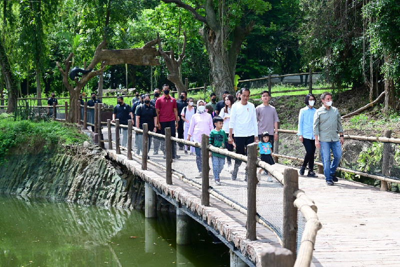 Tinjau Hasil Revitalisasi, Presiden Jokowi Kunjungi Solo Safari