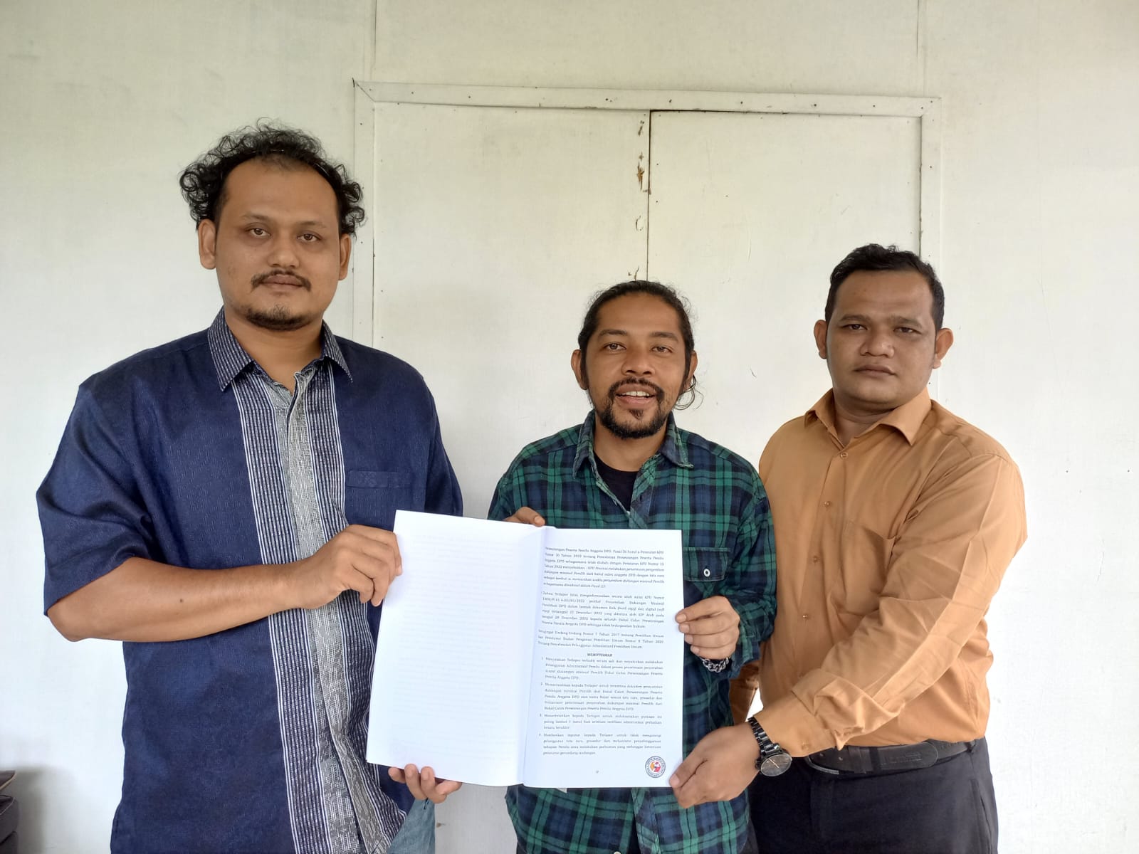 Panwaslih Aceh Kabulkan Laporan Nazar Apache, KIP Aceh Diminta Imput Data Dukungan