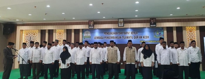 Pj Gubernur Lantik Pengurus LPTQ Aceh