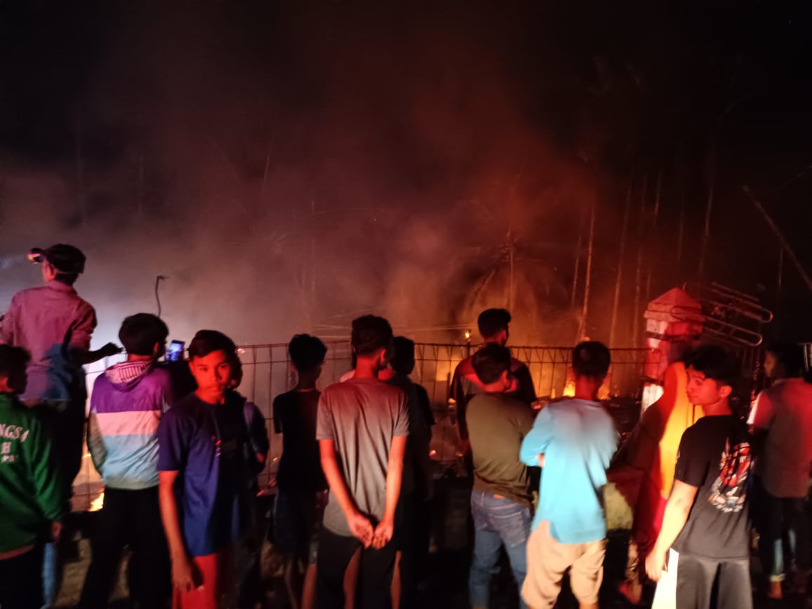 Kebakaran Hanguskan Lima Rumah di Aceh Tamiang