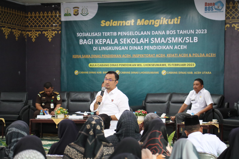 Dirreskrimsus Polda Aceh: Sosialisasi Pengelolaan Dana BOS Agar Kepsek tidak Terjerat Pidana