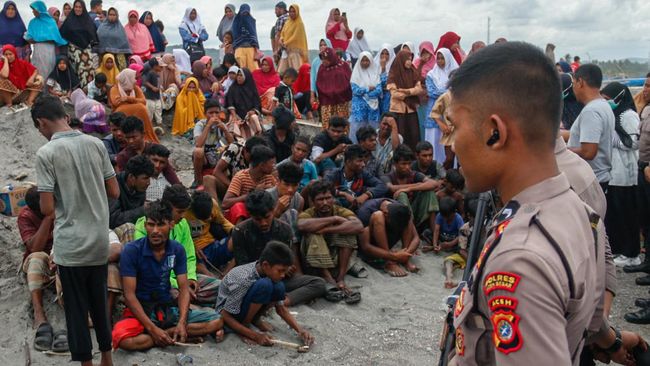 Polres Pidie Amankan Warga Myanmar yang Jadi Penyelundup Rohingya