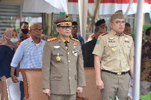 Disnakermobduk Aceh Pimpin Apel Bulan K3 Nasional ke-53