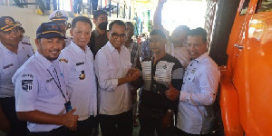 Pj Gubernur Aceh Dampingi Menhub Tinjau Pelabuhan Penyeberangan Ulee Lheue