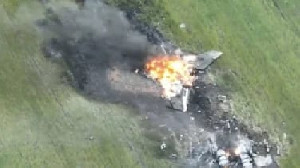 Ditembak Rudal Rusia, Jet Tempur MiG-29 dan 2 Helikopter Ukraina Jadi Rongsokan