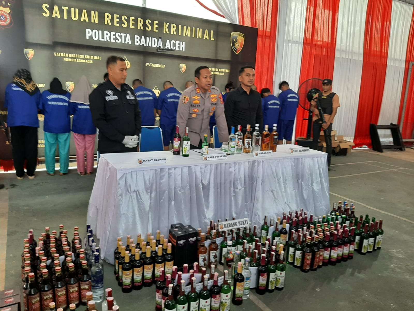 Operasi Jelang Ramadhan, Polisi Tangkap 12 Penjual Miras di Banda Aceh