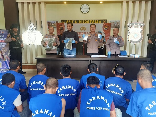 34 Tersangka Narkoba diproses Penyidik Polres Aceh Tengah