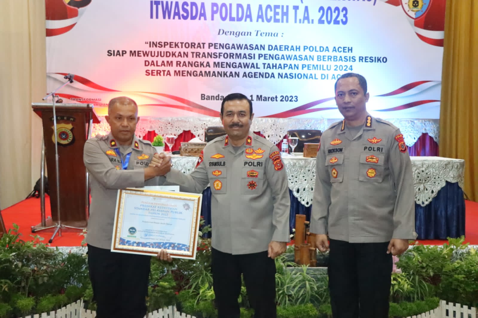 Wakapolda Aceh Buka Rakerwas Itwasda 2023