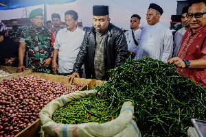 Pastikan Harga Bahan Pokok Stabil, Pj Bupati Aceh Besar Kunjungi Pasar Lambaro
