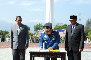 Pj Bupati Aceh Besar Pimpin Ikrar Netralitas ASN Jelang Pemilu 2024