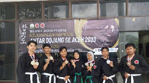 UKM Hapkido USK Sabet 9 Medali pada Kejuaraan Antar Dojang Se-Aceh