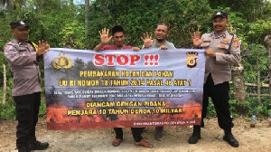 Polsek Jajaran Polresta Banda Aceh Sosialisasi dan Patroli Karhutla