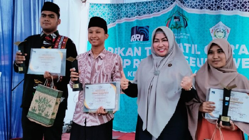 Dua Qari Aceh Besar Lolos Melaju ke PTQ RRI di Kendari