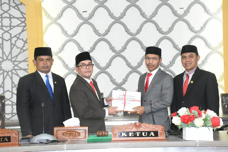 LKPJ Diserahkan, Pj Walikota Banda Aceh Paparkan Sejumlah Capaian Kinerja