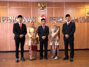 Bawaslu Resmi Lantik 5 Komisioner Panwaslih Provinsi Aceh