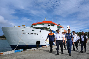 Dishub Aceh Pantau Kondisi Arus Mudik di Pelabuhan Calang