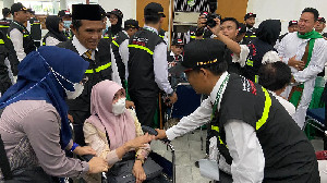 1.234 Petugas Lakukan Simulasi Pelayanan Haji