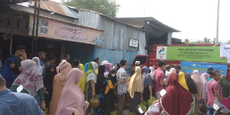 Pertamina Tambah Kuota Gas Elpiji 3 Kg Khusus Operasi Pasar di Aceh Besar