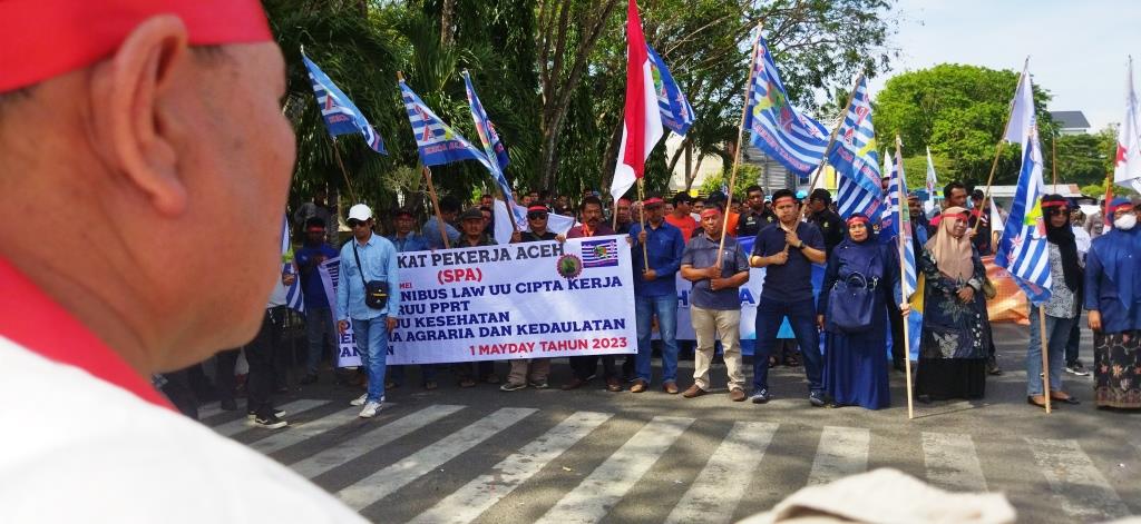 May Day, Aliansi Buruh Aceh Tuntut Pencabutan Omnibus Law