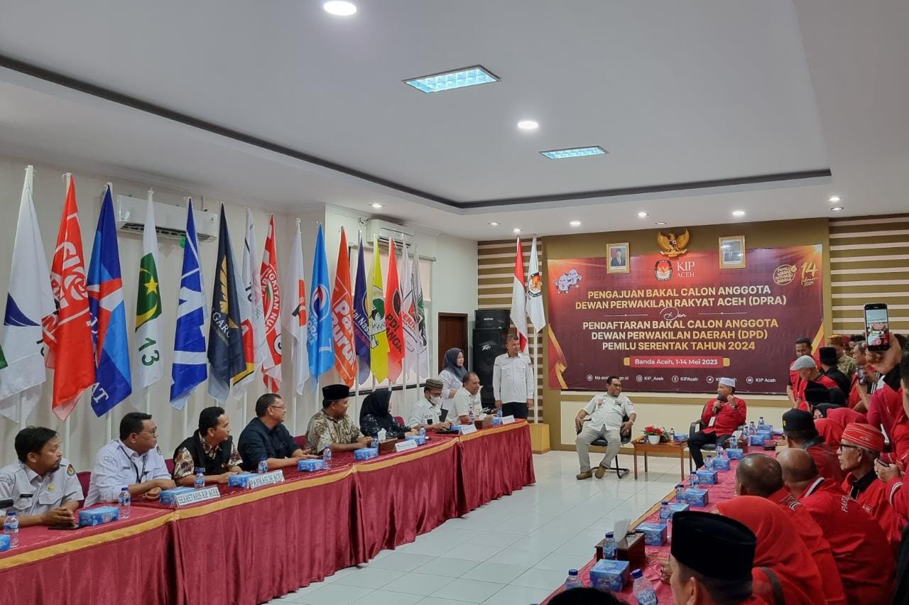 Partai Aceh Daftarkan 97 Balon Anggota DPRA Ke KIP Aceh
