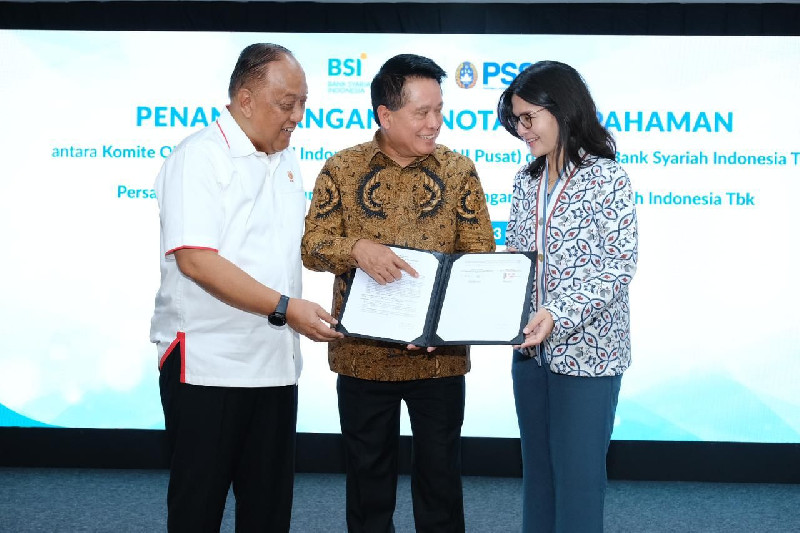 BSI, KONI dan PSSI bersinergi Kembangkan Olahraga Indonesia