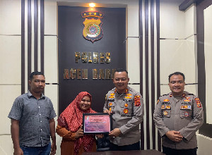Apresiasi Kinerja Penanganan Kasus Pelecehan, YLBH-KI Berikan Penghargaan kepada Kapolres Aceh Barat