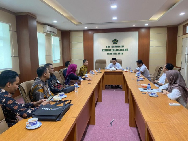 Kakanwil Kemenag Aceh Terima Kunjungan BSI, Ini yang Dibahas