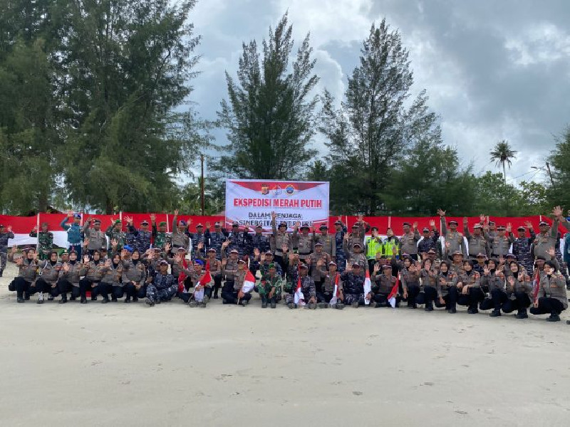 Tingkatkan Sinergisitas, TNI-Polri Simeulue Gelar Ekspedisi Merah Putih
