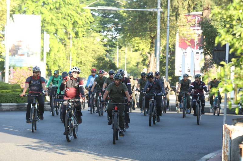 Fun Bike dan Lomba Mancing, Kuatkan Sinergisitas TNI-Polri