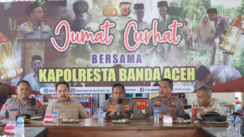 Jumat Curhat, Wakapolresta Banda Aceh Ajak Satpam Jaga Marwah Seragamnya