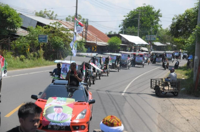 Diiringi Konvoi, DPC PKB Bireuen Daftar Bacaleg ke KIP