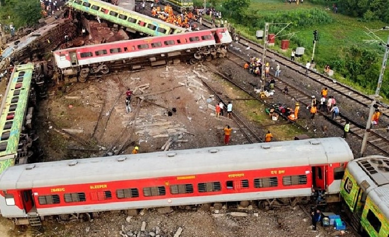 Kecelakaan Kereta Api di Odisha India, Sedikitnya 261 Penumpang Tewas
